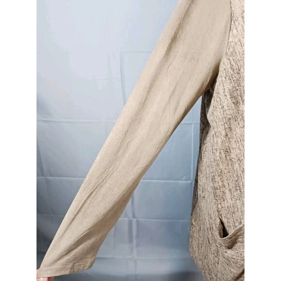 LOGO Lori Goldstein Lightweight Sweater Women 1X Full Zip Gray Heather EUC - Picture 3 of 10